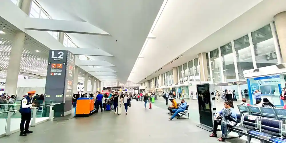 Mexico City International Airport Terminal 2 departure hall